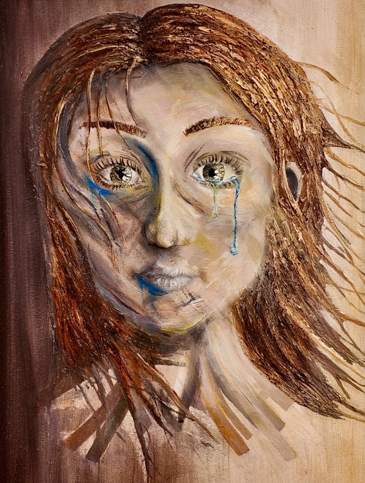 Depression, oil artwork by Annelise Hill