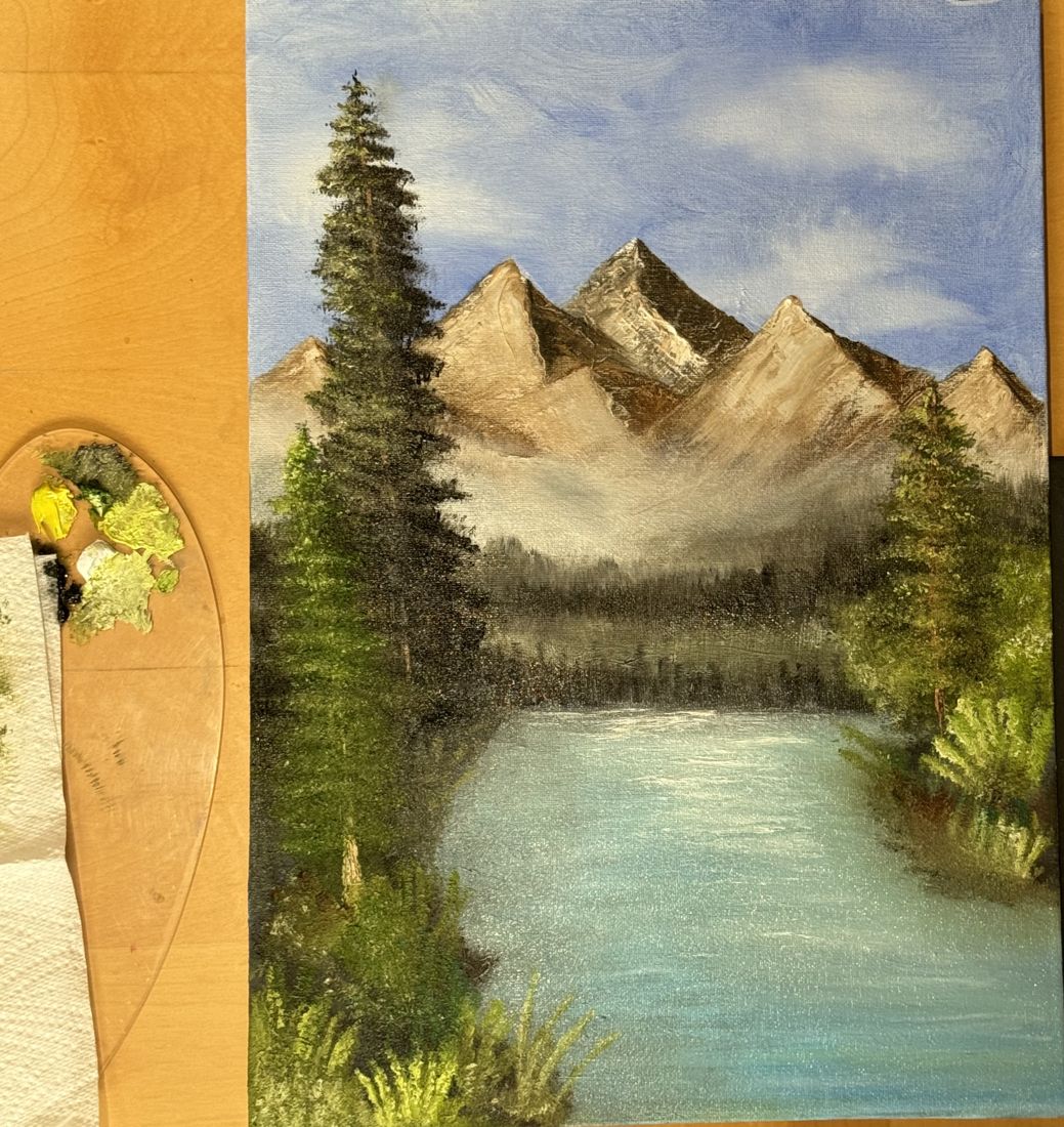 Mountains of My Imagination, Pt. 2, oil artwork by Annelise Hill