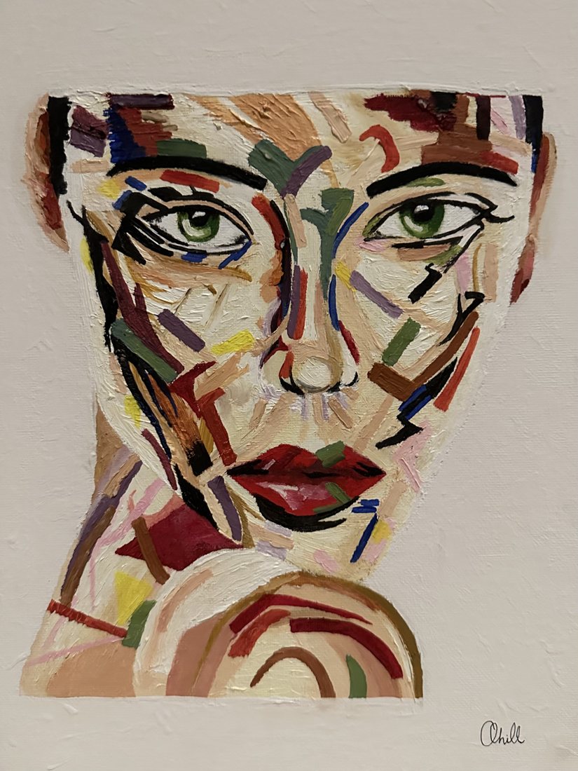Overthinking, Pt. 3, oil artwork by Annelise Hill